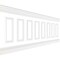 Ekena Millwork 94 1/2"L (Adjustable 36"H to 40"H) Ashford Square Panel Traditional Wainscot Paneling Kit WPKUSQ061P036 - alternate 4
